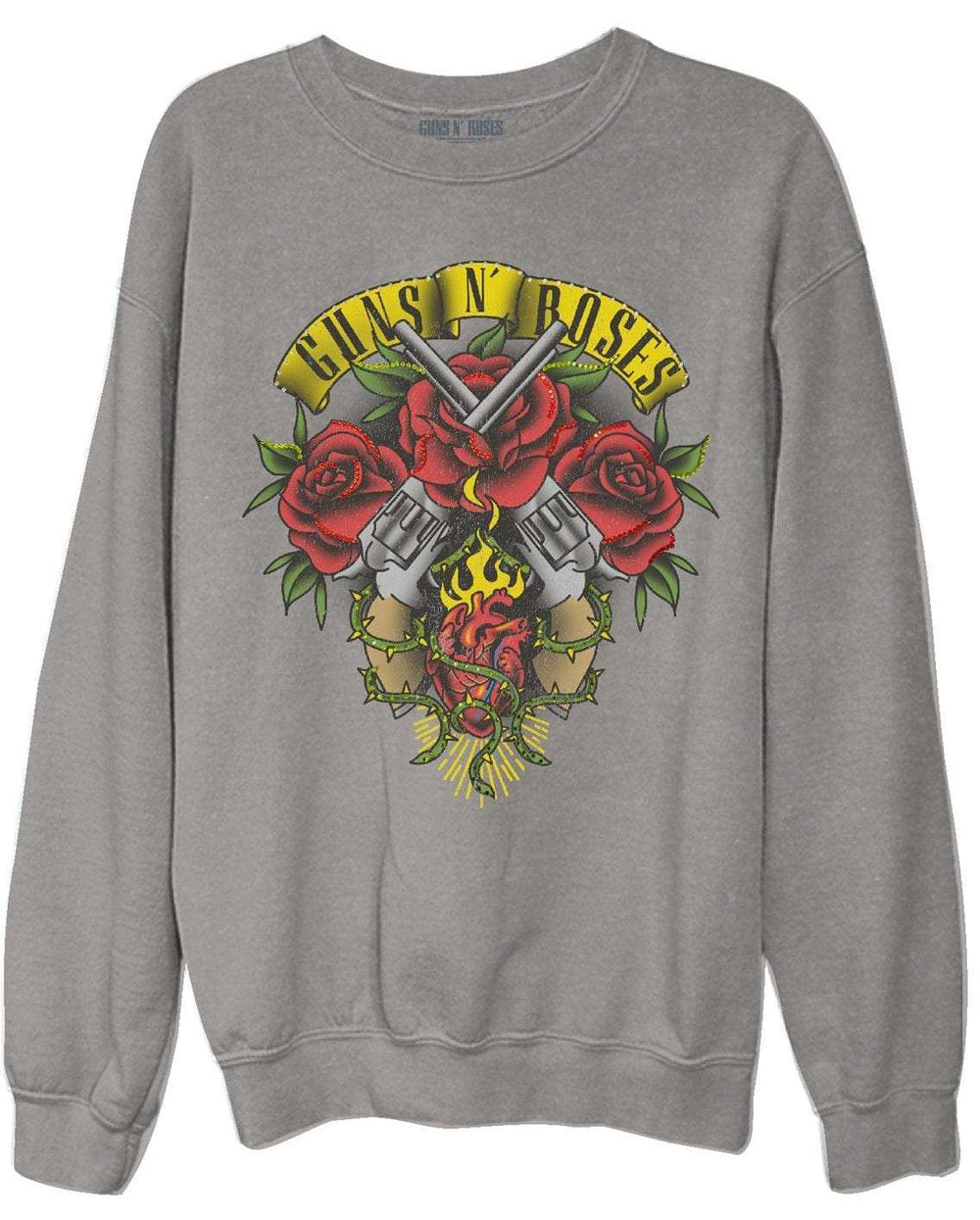 Guns N' Roses Guns Unisex Sweatshirt w/Rhinestones - Guns N Roses - Flyclothing LLC