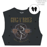 Guns N Roses Black Bow Crop Top - Guns N Roses - Flyclothing LLC