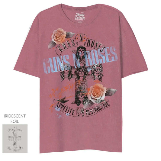 Guns N Roses-Cross Roses Unisex Tee - Guns N Roses - Flyclothing LLC