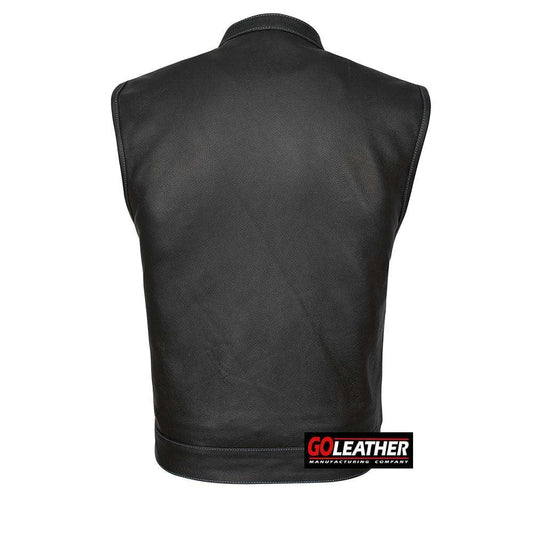 Fury - Club Vest (Blue) - GoLeather - Flyclothing LLC