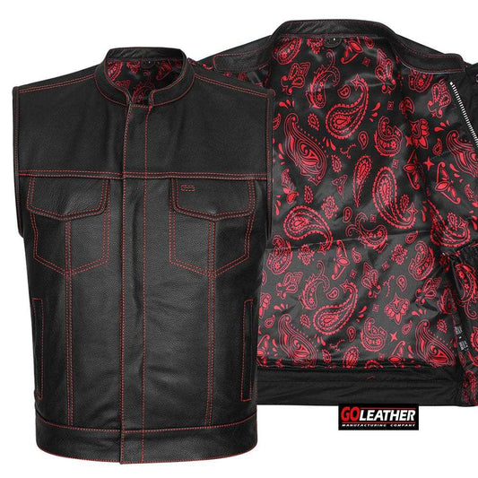 Fury - Club Vest (Red) - GoLeather - Flyclothing LLC