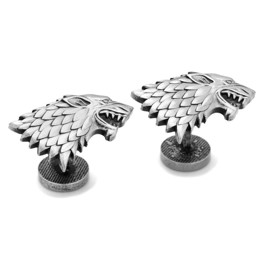 Game of Thrones Stark Direwolf Sigil Cufflinks - Cufflinks.com - Flyclothing LLC