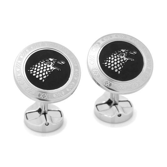 Game of Thrones Stark Filigree Stainless Steel Cufflinks - Cufflinks.com - Flyclothing LLC