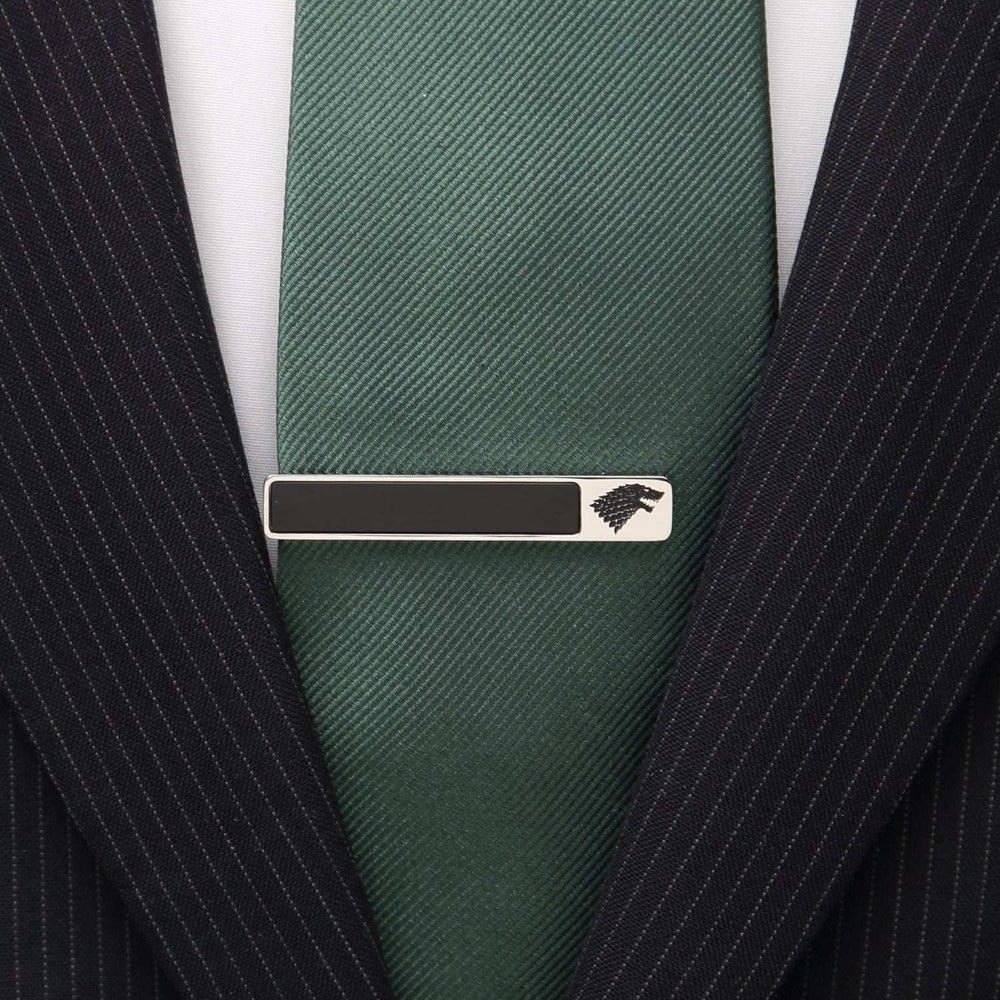 Game of Thrones Stark Onyx Tie Clip - Cufflinks.com - Flyclothing LLC