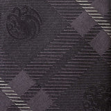 Game of Thrones Targaryen Dragon Black Plaid Silk Men's Tie - Cufflinks.com - Flyclothing LLC