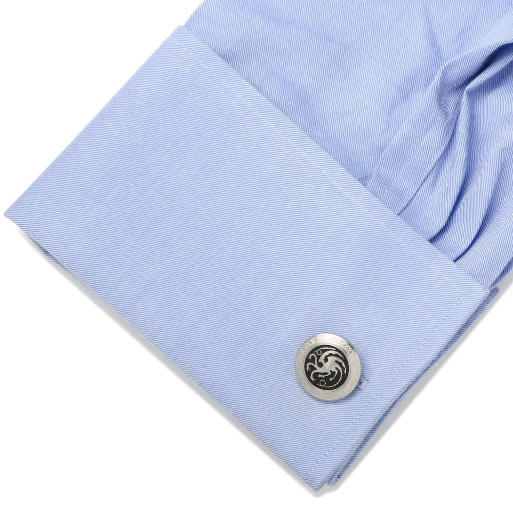 Game of Thrones Targaryen Filigree Stainless Steel Cufflinks - Cufflinks.com - Flyclothing LLC
