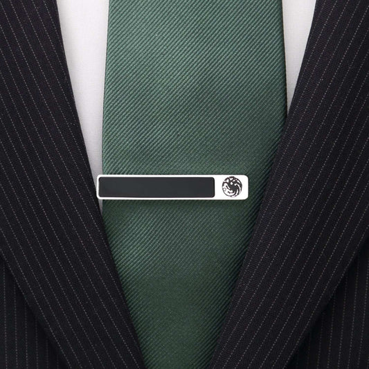 Game of Thrones Targaryen Onyx Tie Clip - Cufflinks.com - Flyclothing LLC