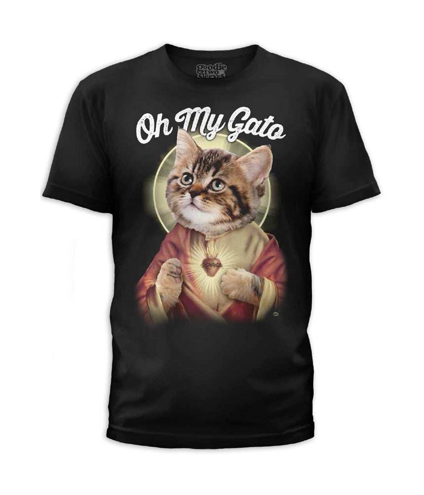 Oh My Gato Men's T-Shirt - Goodie Two Sleeves - Flyclothing LLC