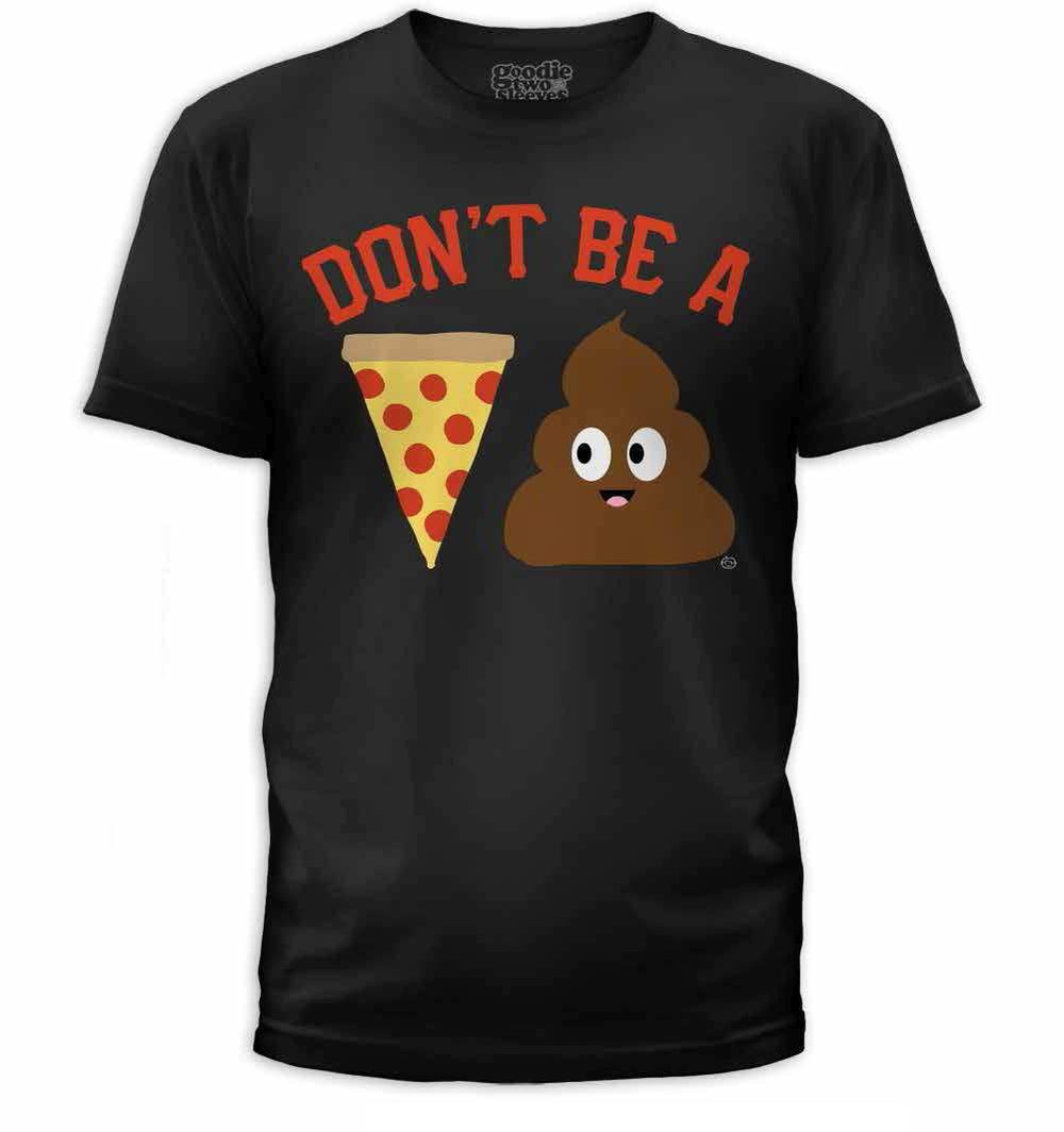 Pizza Poop Mens T-Shirt - Goodie Two Sleeves - Flyclothing LLC