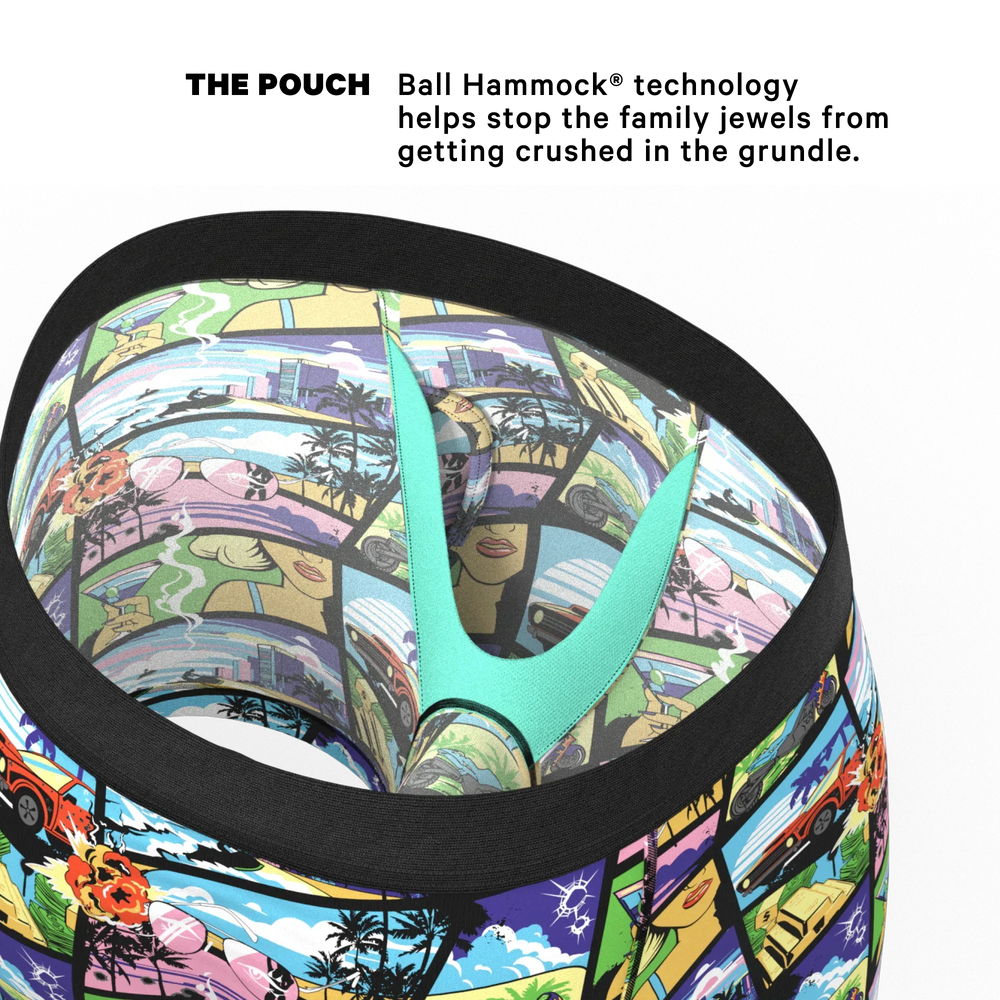 The Gas Pedal | Pop Art Ball Hammock® Pouch Underwear With Fly - Shinesty - Flyclothing LLC