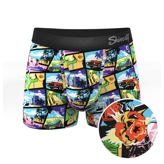 The Gas Pedal | Pop Art Ball Hammock® Pouch Trunks Underwear - Shinesty - Flyclothing LLC