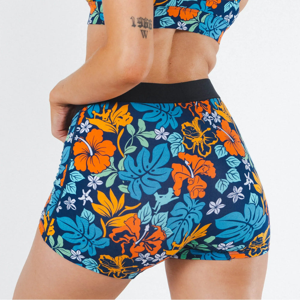 The Get Lei'd | Naughty Tropical Women’s Boxers - Shinesty - Flyclothing LLC