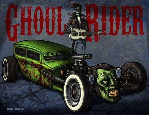 Black Market Art Company Ghoul Rider Print - Black Market Art Company - Flyclothing LLC
