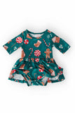 Gingerbread House 3/4 Sleeve Twirl Bodysuit - Mila & Rose ® - Flyclothing LLC