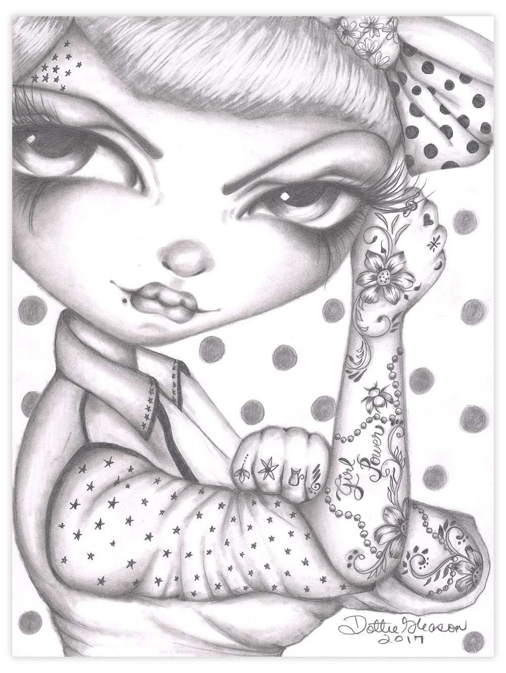 Black Market Art Company Girl Power Print - Black Market Art Company - Flyclothing LLC