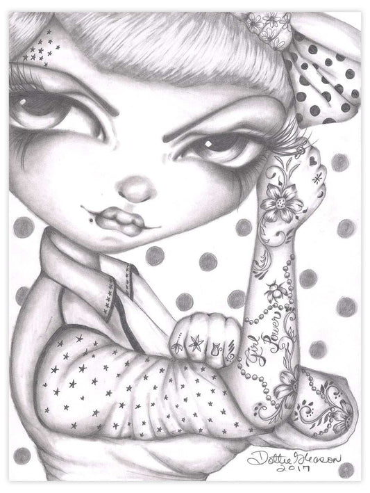 Black Market Art Company Girl Power Print - Black Market Art Company - Flyclothing LLC