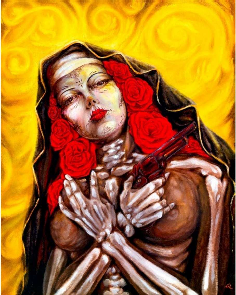 Black Market Art Company Girl With The Gun Print - Black Market Art Company - Flyclothing LLC