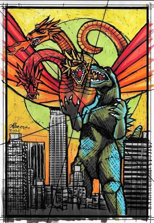Black Market Art Company Godzilla Print - Black Market Art Company - Flyclothing LLC