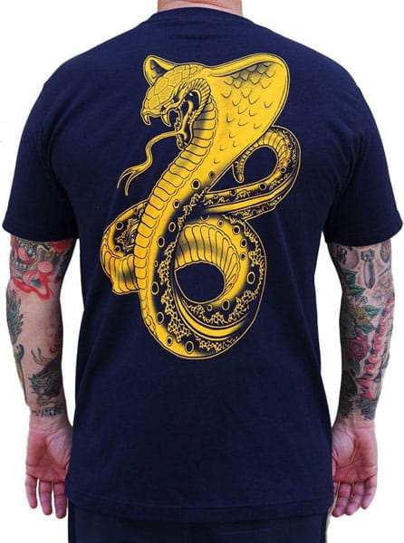 Black Market Art Company Golden Cobra Men's T-Shirt - Black Market Art Company - Flyclothing LLC