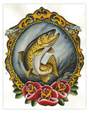 Black Market Art Company Golden Trout Print - Black Market Art Company - Flyclothing LLC