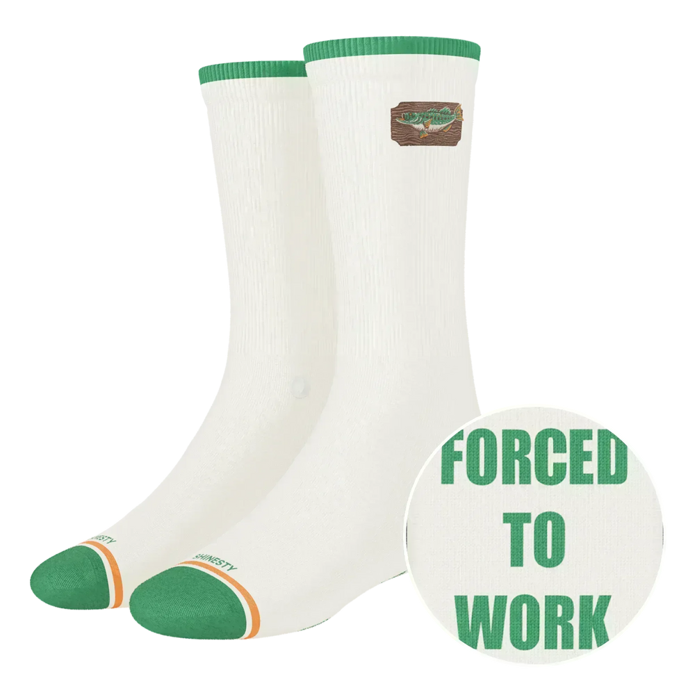 The Gone Fishing | Fishing Heel Hammock™ Crew Socks - Shinesty - Flyclothing LLC