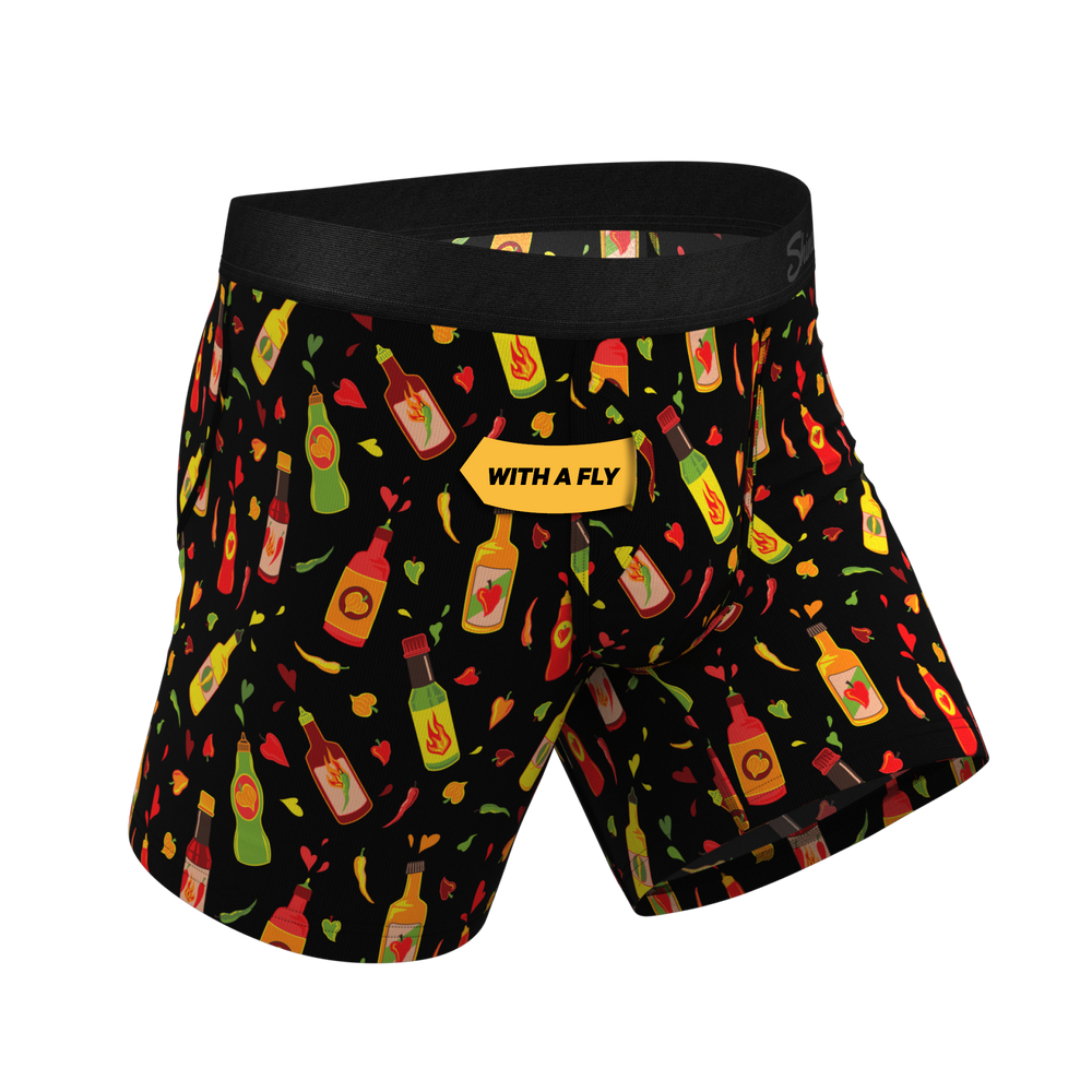 The Gotcha Sriracha | Hot Sauce Ball Hammock® Pouch Underwear With Fly - Shinesty - Flyclothing LLC