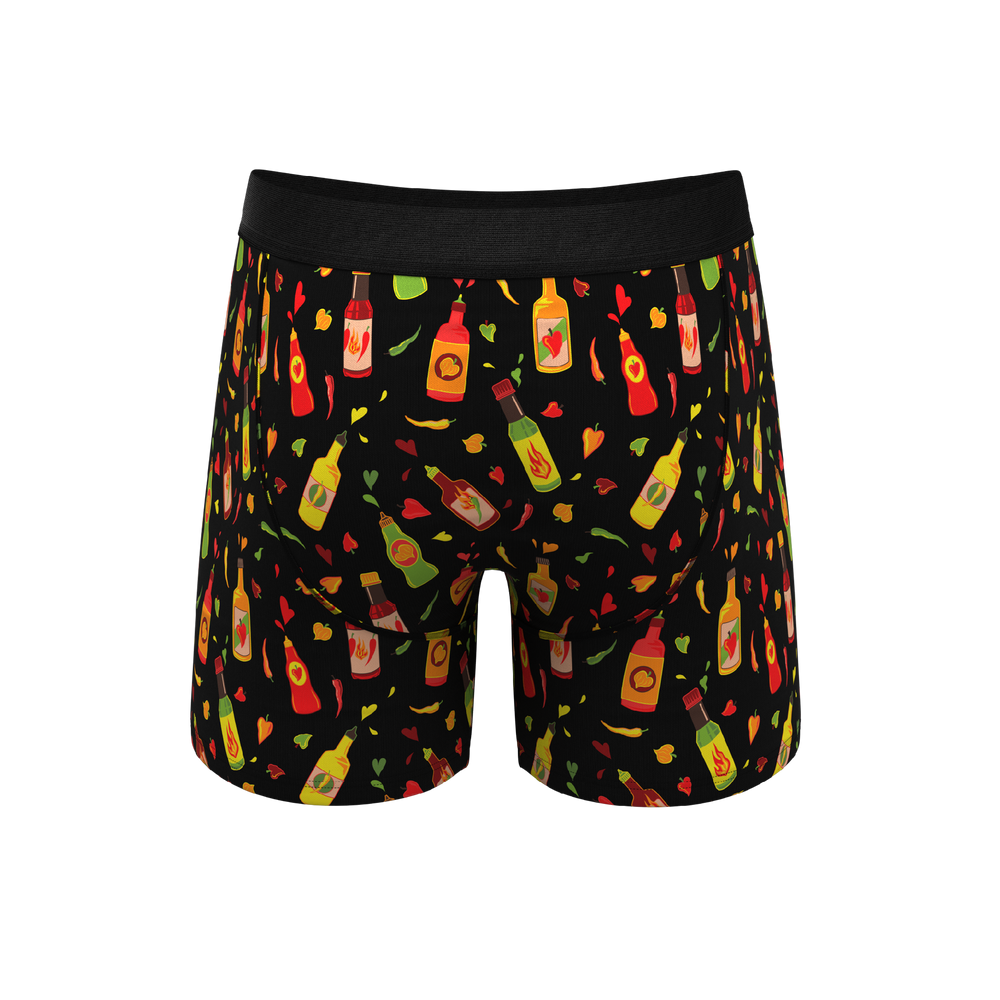 The Gotcha Sriracha | Hot Sauce Ball Hammock® Pouch Underwear With Fly - Shinesty - Flyclothing LLC