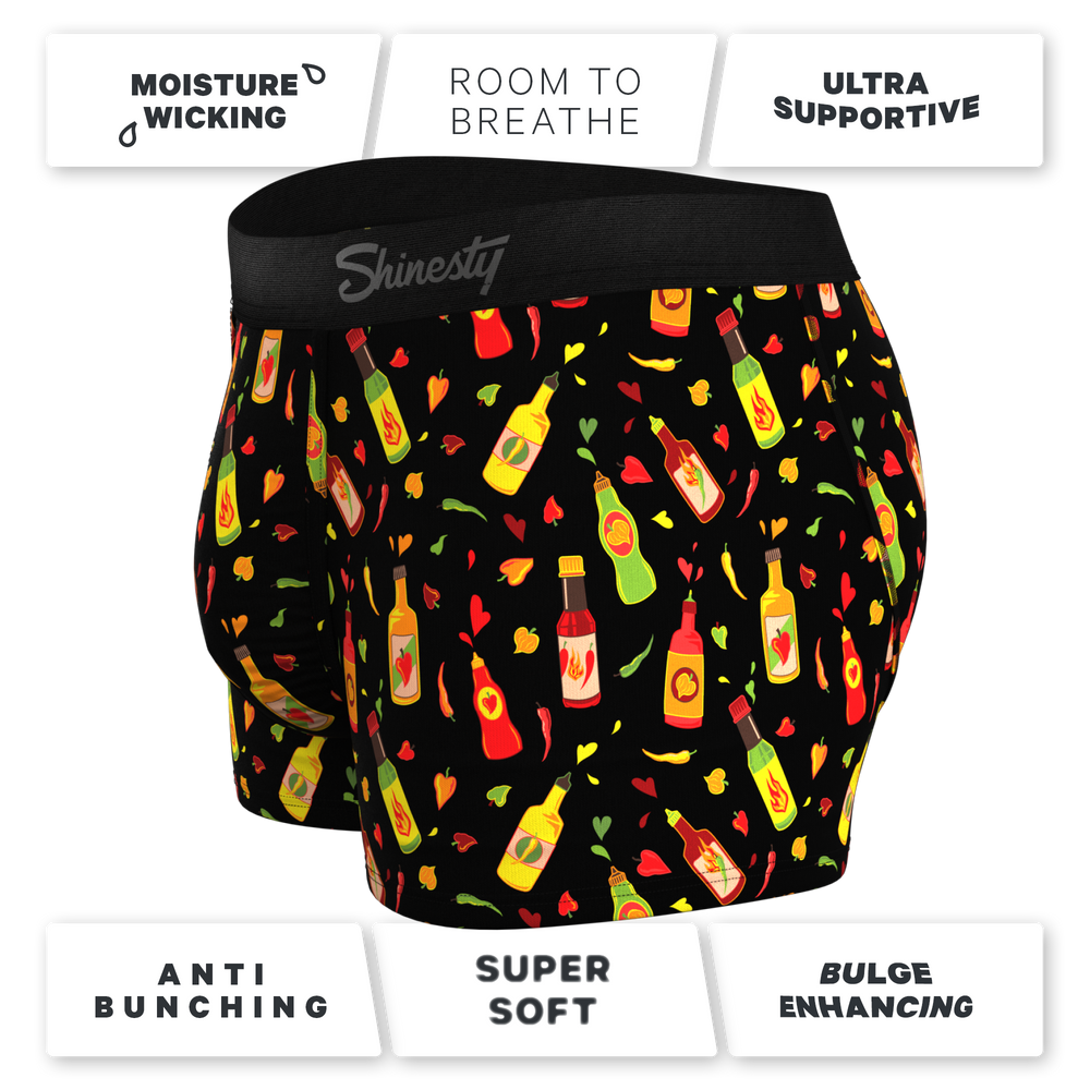 The Gotcha Sriracha | Hot Sauce Ball Hammock® Pouch Trunks Underwear - Shinesty - Flyclothing LLC