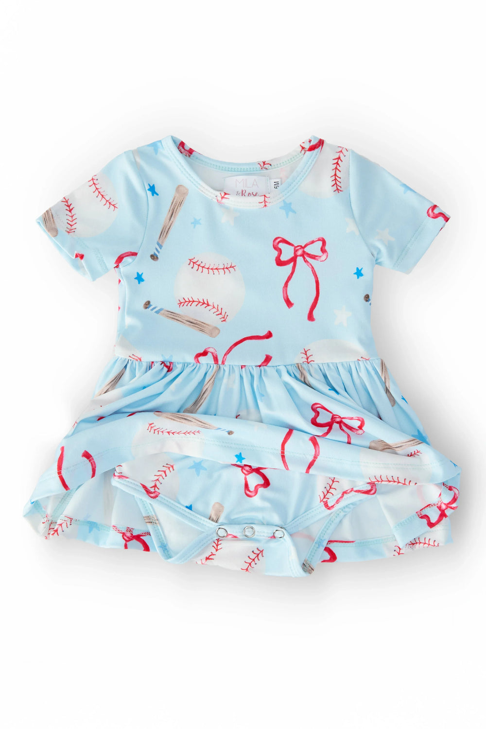 Grand Slam Glam S/S Twirl Bodysuit - Mila & Rose ® - Flyclothing LLC