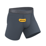 The Graphite | Tonal Grey Ball Hammock® Pouch Underwear With Fly - Shinesty - Flyclothing LLC