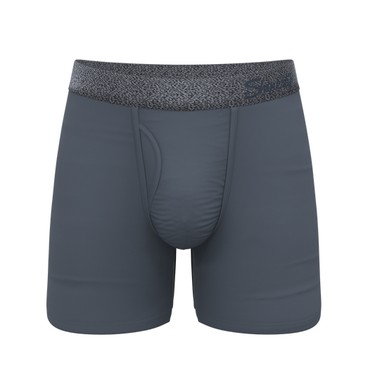 The Graphite | Tonal Grey Ball Hammock® Pouch Underwear With Fly - Shinesty - Flyclothing LLC