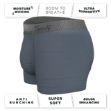 The Graphite | Tonal Grey Ball Hammock® Pouch Trunks Underwear - Shinesty - Flyclothing LLC