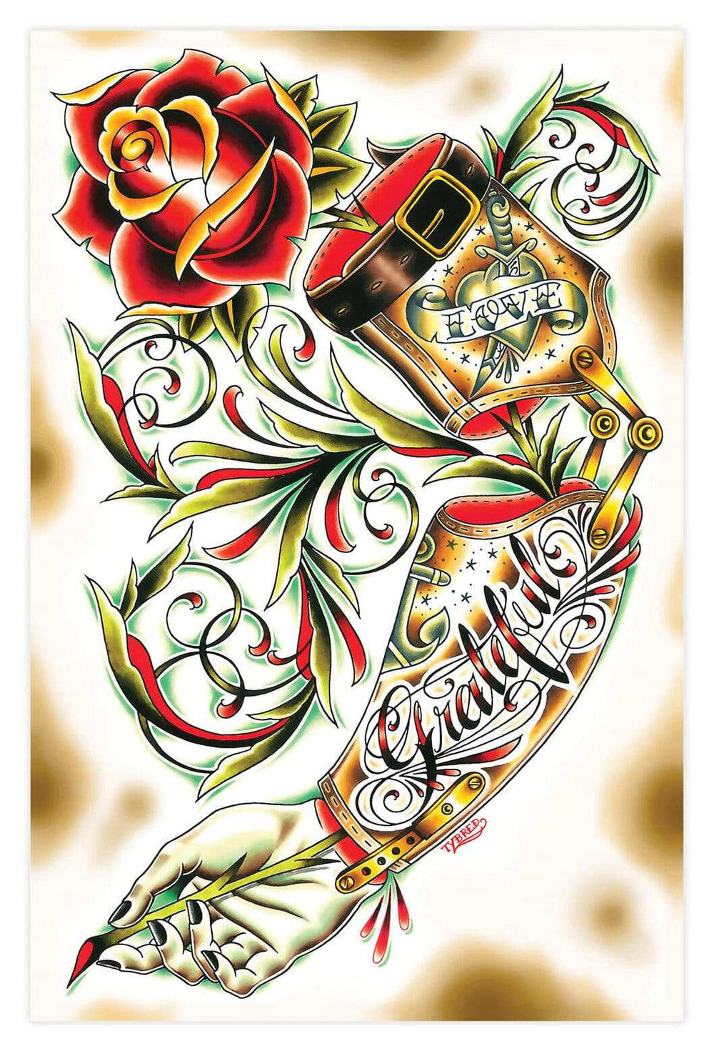 Black Market Art Company Gratefull Print - Black Market Art Company - Flyclothing LLC