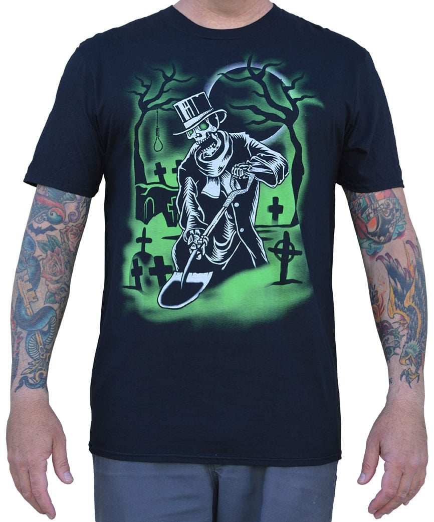 Black Market Art Company Grave Digger Men's T-Shirt - Black Market Art Company - Flyclothing LLC