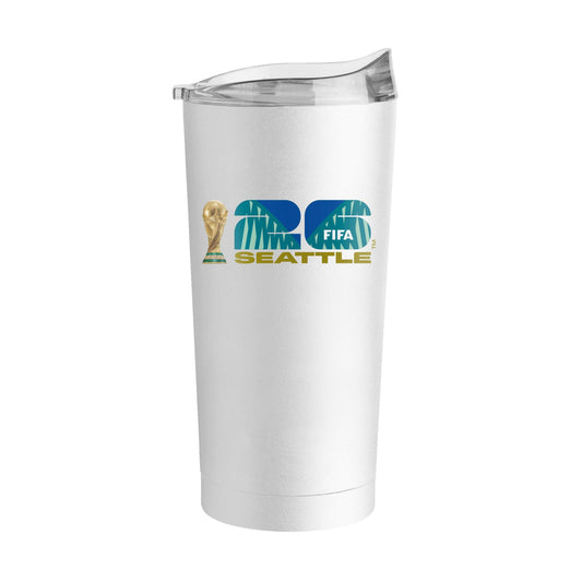 FIFA 20oz Seattle Powder Coat Tumbler - Logo Brands - Flyclothing LLC