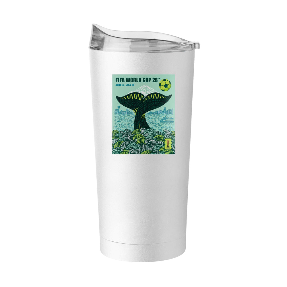 FIFA 20oz Seattle Powder Coat Tumbler - Logo Brands - Flyclothing LLC