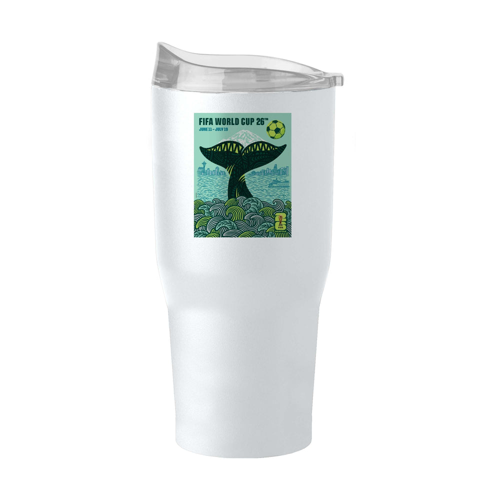 FIFA 30oz Seattle Powder Coat Tumbler - Logo Brands - Flyclothing LLC
