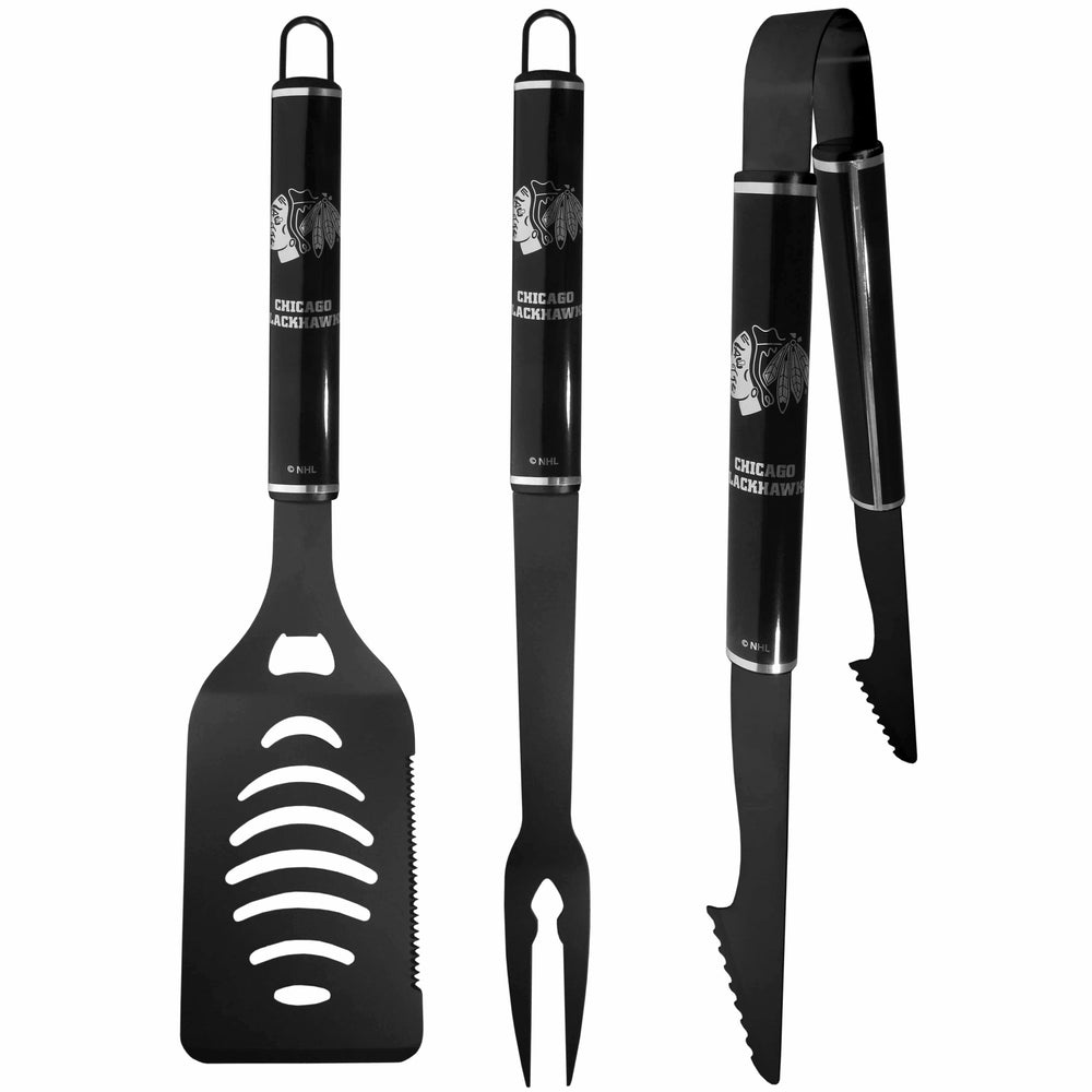 Chicago Blackhawks® 3 pc Monochromatic BBQ Set - Siskiyou Buckle - Flyclothing LLC