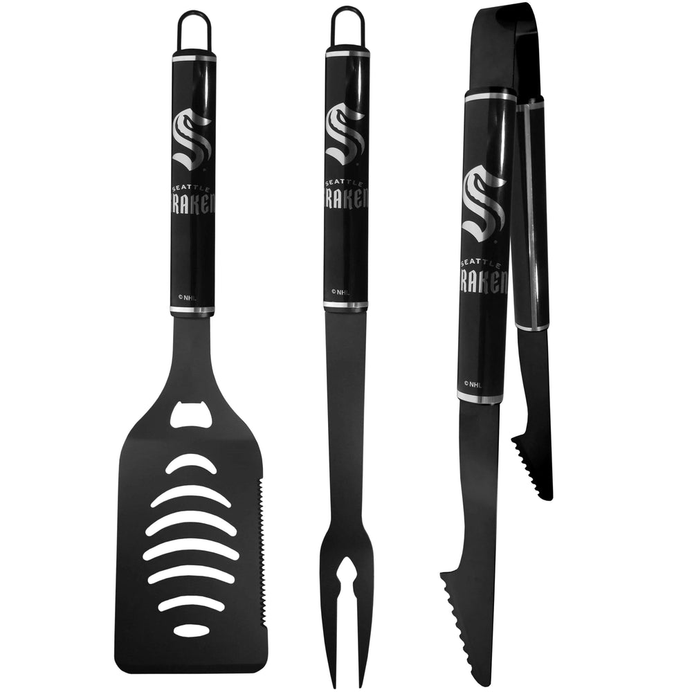 Seattle Kraken 3 pc Monochromatic BBQ Set - Seattle Kraken - Flyclothing LLC