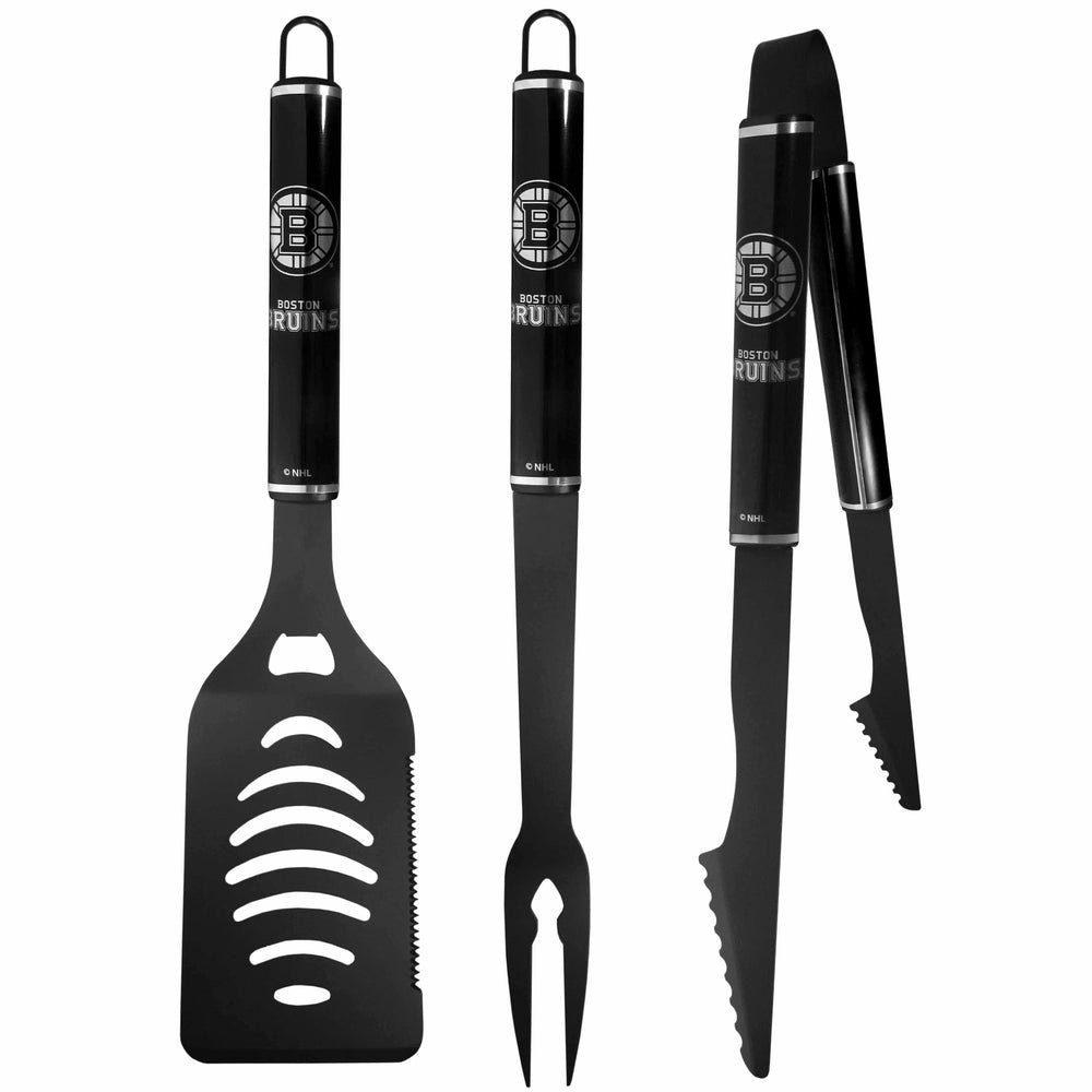 Boston Bruins® 3 pc Monochromatic BBQ Set - Siskiyou Buckle - Flyclothing LLC