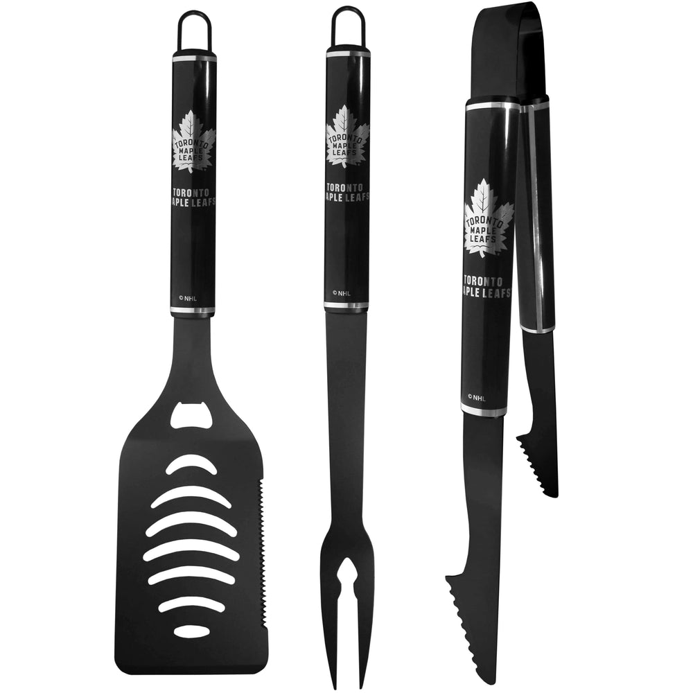 Toronto Maple Leafs® 3 pc Monochromatic BBQ Set - Siskiyou Buckle - Flyclothing LLC