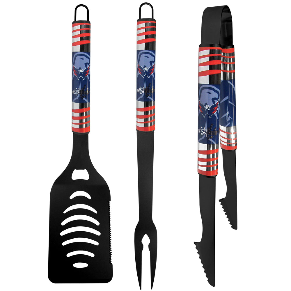 Washington Capitals® 3 pc Black Tailgater BBQ Set - Siskiyou Buckle - Flyclothing LLC