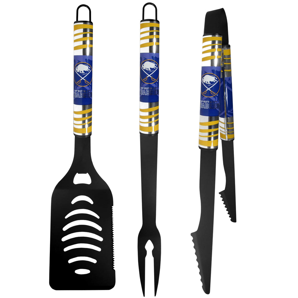 Buffalo Sabres® 3 pc Black Tailgater BBQ Set - Siskiyou Buckle - Flyclothing LLC
