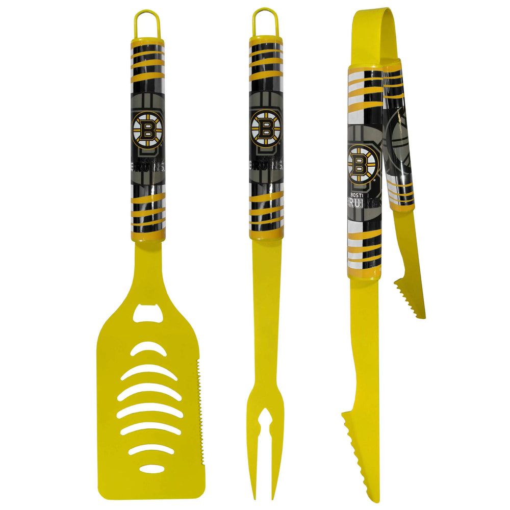 Boston Bruins® 3 pc Color BBQ Tool Set - Boston Bruins - Flyclothing LLC
