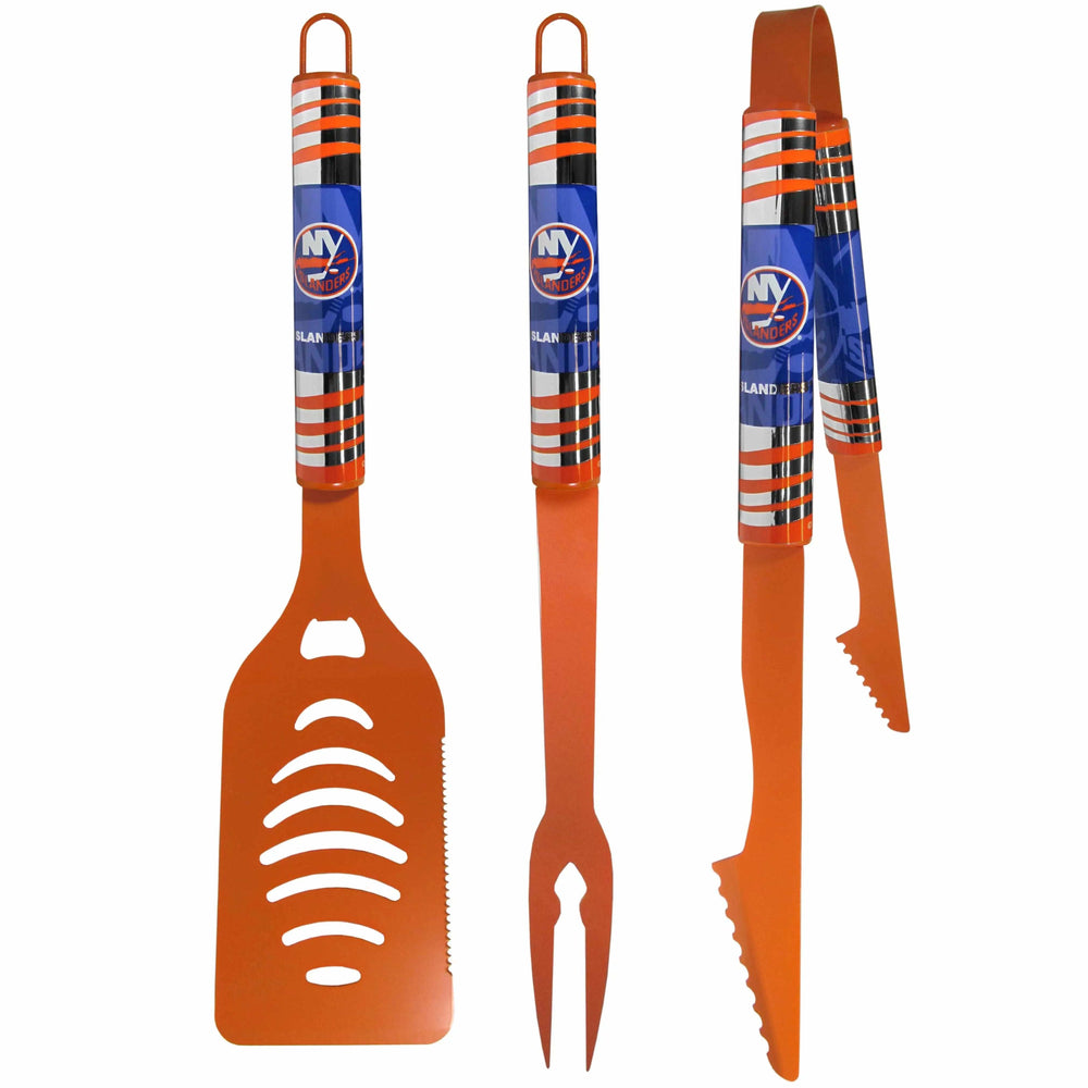 New York Islanders® 3 pc Color BBQ Tool Set - New York Islanders - Flyclothing LLC