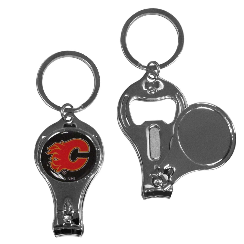 Calgary Flames Nail Care/Bottle Opener Key Chain - Calgary Flames - Flyclothing LLC