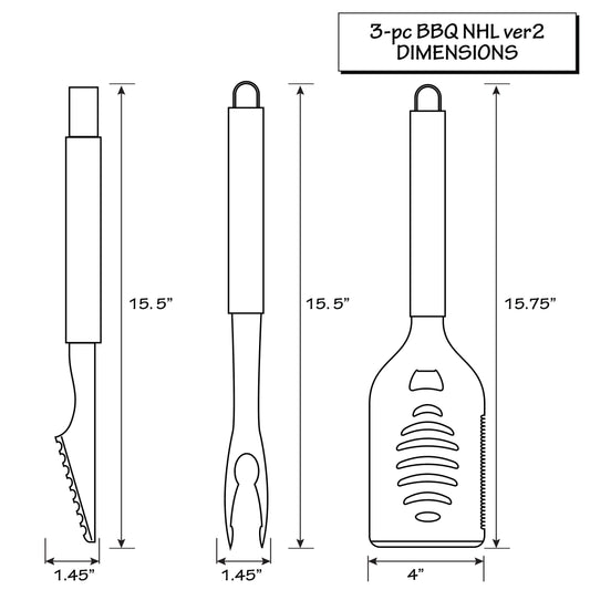 Florida Panthers® 3 pc Tailgater BBQ Tools - Florida Panthers - Flyclothing LLC