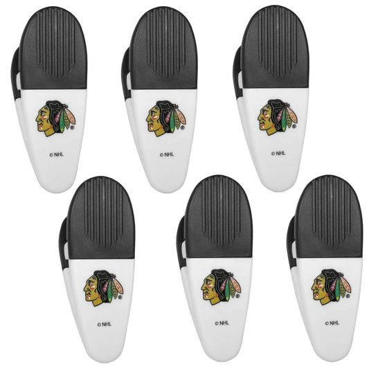 Chicago Blackhawks Chip Clip Magnets, 6pk - Siskiyou Buckle - Flyclothing LLC