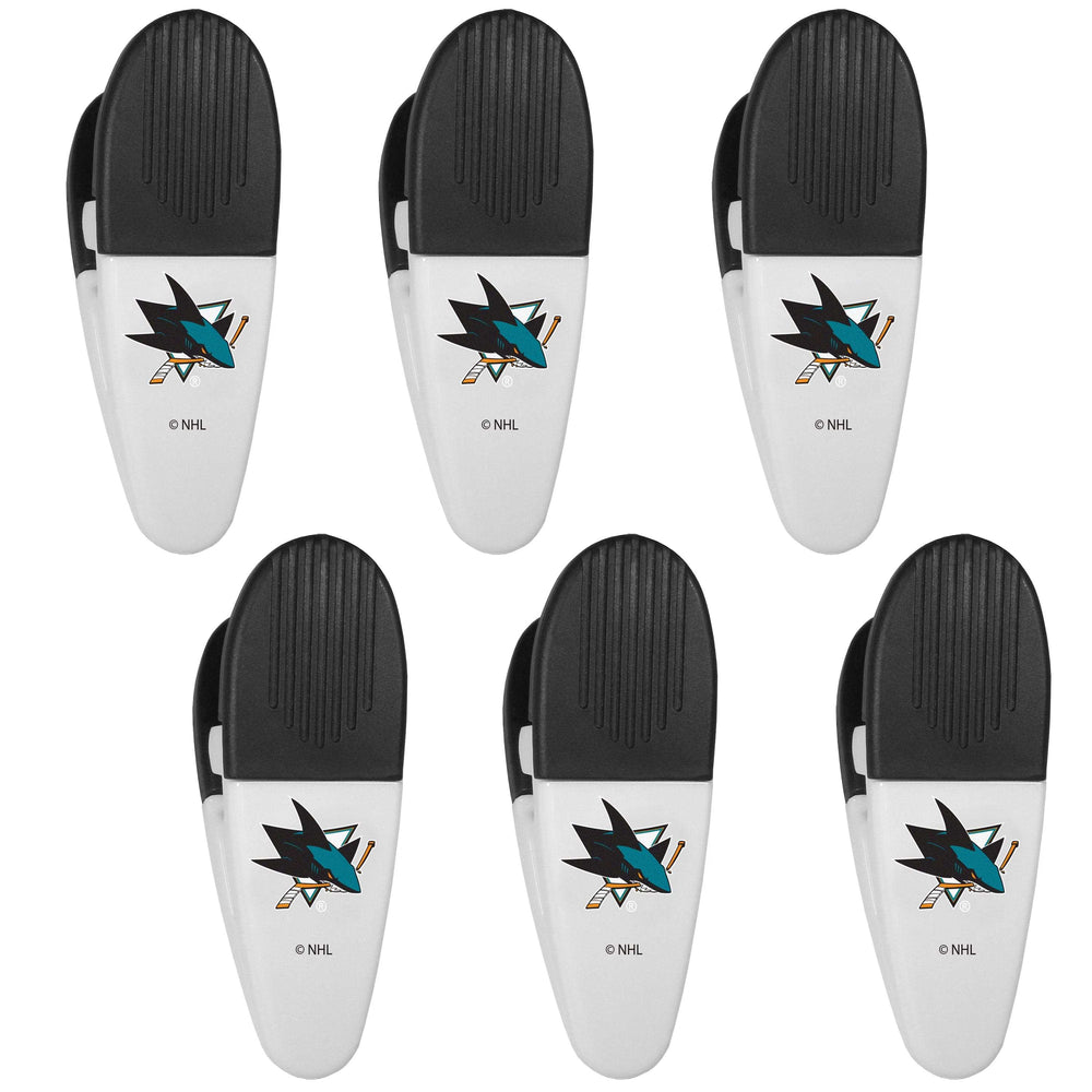 San Jose Sharks Chip Clip Magnets, 6pk - Siskiyou Buckle - Flyclothing LLC