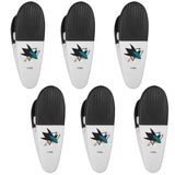San Jose Sharks Chip Clip Magnets, 6pk - Siskiyou Buckle - Flyclothing LLC